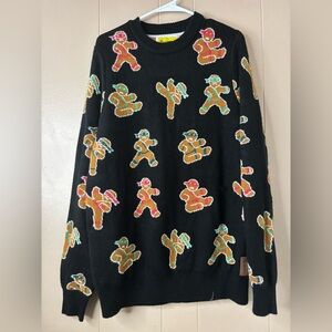 Christmas Gingerbread Ninjas Ugly Sweater Tipsy Elves Soft Lounge Party Mens xl